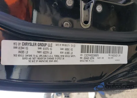 2013 Dodge Dart Se из США, поврежденный, VIN 1C3CDFAA3DD309878